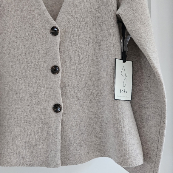 NWT Joie wool cashmere cardigan Size Medium - Picture 3 of 6